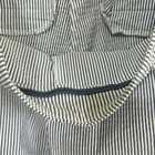 Elaine Rose Women's Blue White Striped Capri Pants Size 8 Stretch Cotton Blend — photo 5