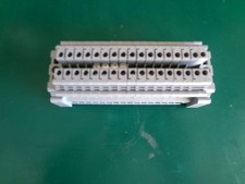 Lot of 17 Phoenix Contact UK5N Terminal Blocks + 5" DIN Rail + 2 end blocks