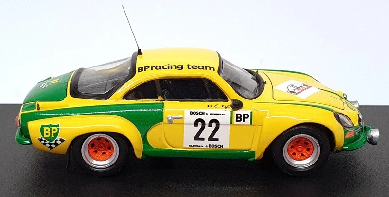 Trofeu escala 1/43 RR.be 06 Alpine Renault A110 #22 Ypres Rally 1976 amarillo/verde Foto 3 de 4