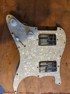 Parafango Strat Pick Guard Pick Alumitone Deathbucker Humbucker Caricato Pick Guard