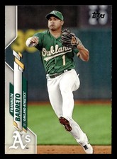 Franklin Barreto 2020 Topps #356 Oakland Athletics Baseball *033