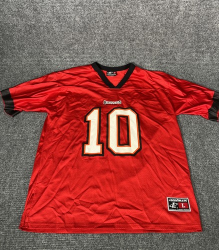 Shaun King 10 Tampa Bay Buccaneers Large Red Jersey NFL Logo Athletic Ex QB - Picture 1 of 9
