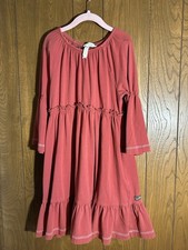 Matilda Jane Girls size 8 Moments W/You On An Outing Peasant Dress Fall Orange