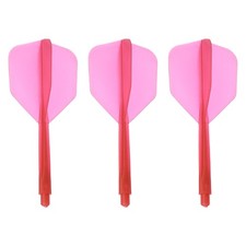 Integrated Dart Tree  Fins, 3pc Durable Plastic Dart Wing Set, Red