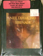 Neil Diamond, Serenade, 8-Track, 1974, Columbia PCA-32919, VG