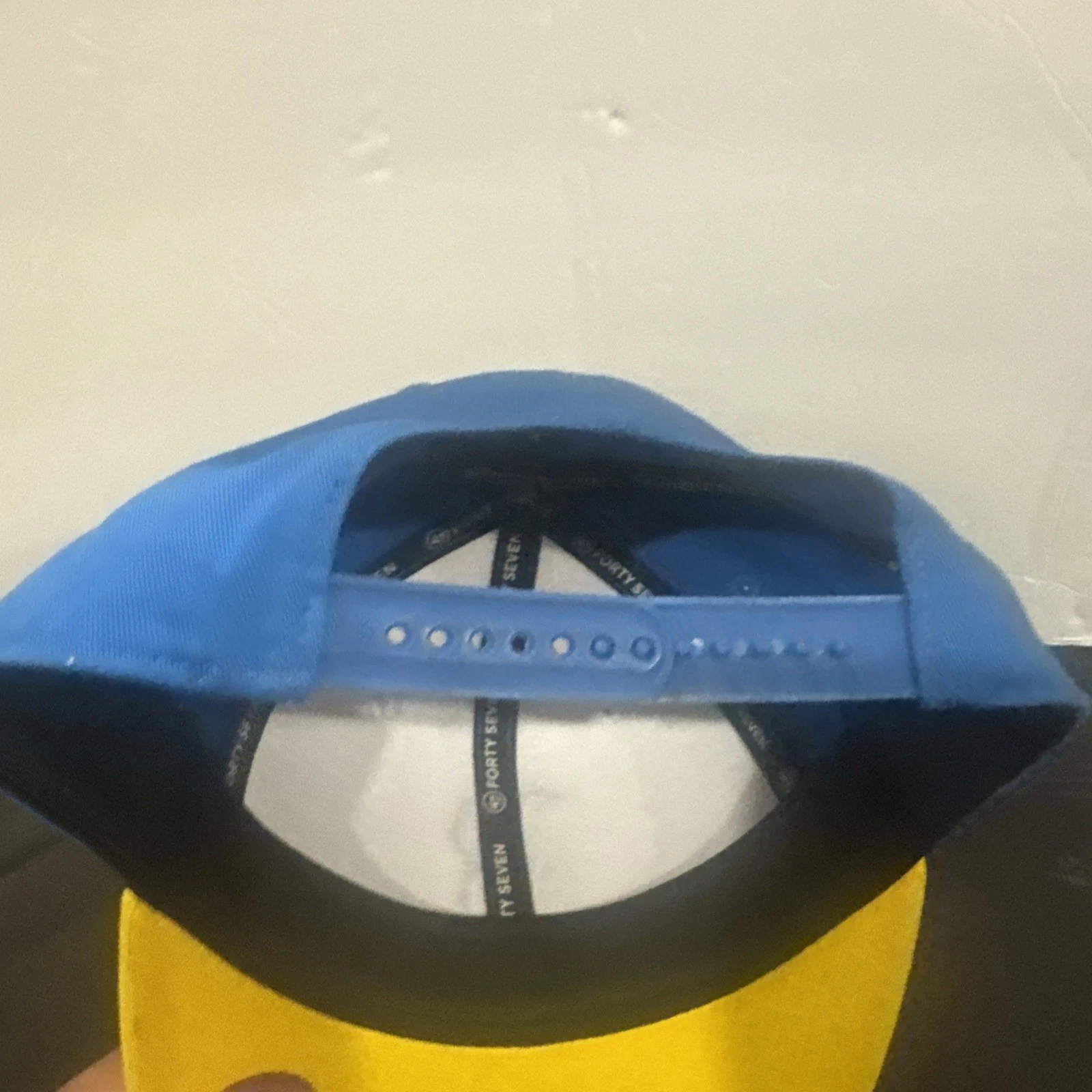 Boston Bruins ’47 Brand JetBlue Yellow Blue Snapback Trucker Hat Cap - thumbnail 5