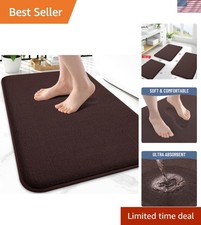 Memory Foam Bath Mat 24x16, Extra Soft Absorbent Bathroom Rugs