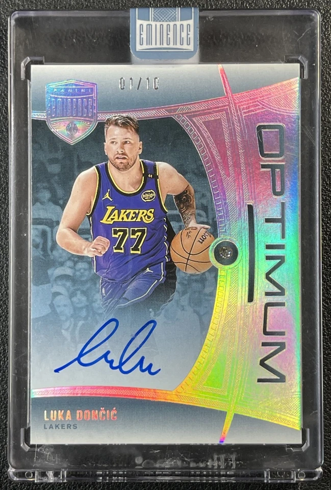 LUKA DONCIC 2024-25 PANINI EMINENCE OPTIMUM DIAMOND GEM AUTO 1/10 LAKERS