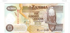 ZAMBIA 500 KWACHA P-43 2011 POLYMER UNC NOTE DU/03 3301249