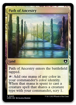 Path of Ancestry #423 (Foil) (NM) Commander Masters CMM Magic MTG