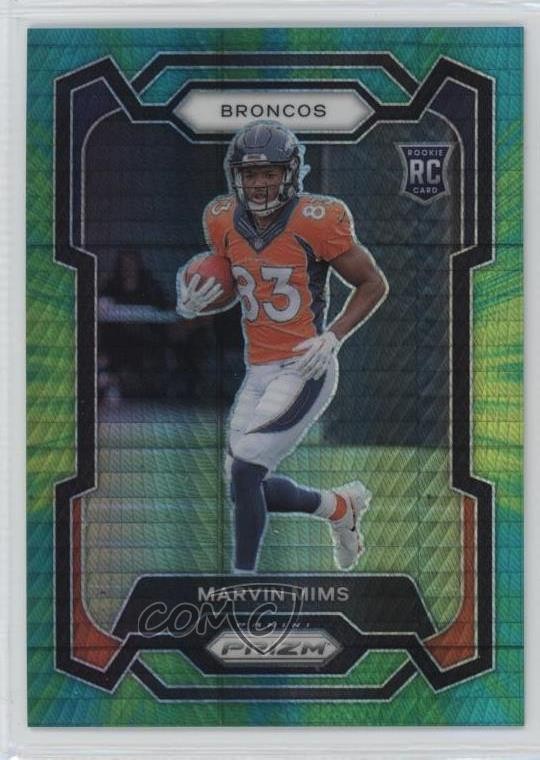 2023 Panini Prizm Rookies Hyper Prizm 8/175 Marvin Mims #327 Rookie RC 1ha9