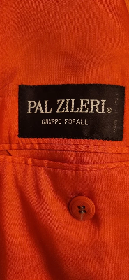 Blazer Pal Zileri Hombre Sartoriale Salmón Naranja 100% Seda EE. UU. 42; UE 52; Foto 4 de 4