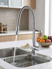 Modern Kitchen Sink Pull Down Spray Spring Spout Single Lever Mixer Tap