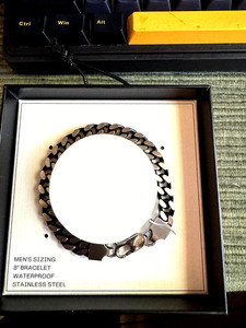 Men's Edge Two-Tone Curb Chain Bracelet
