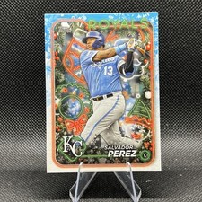 2024 Topps Holiday #H3 Salvador Sal Perez KC Kansas City Royals Baseball Card