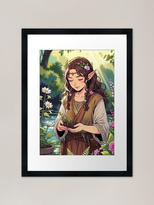 Urban foraging - Elf 3 Framed Art P Framed Wall Art Poster Canvas Print Picture