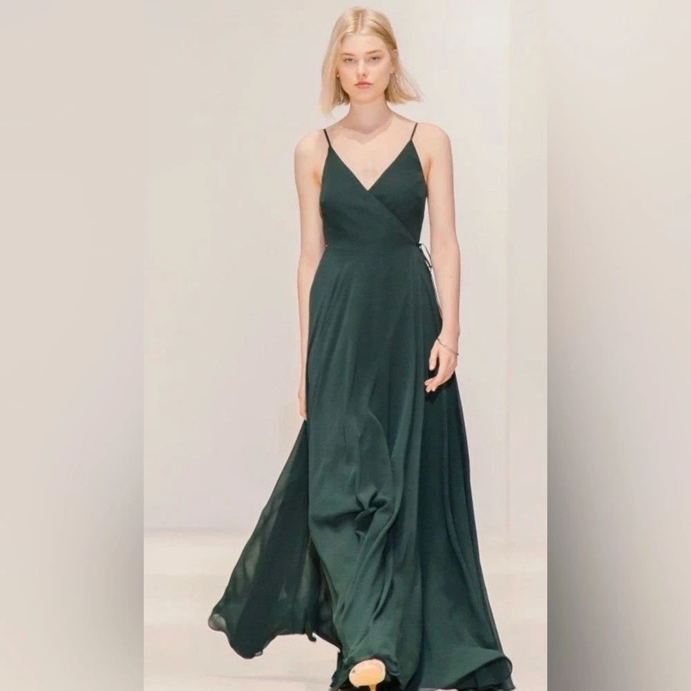 Jenny Yoo Chiffon Green Bridesmaid Dresses for sale | eBay