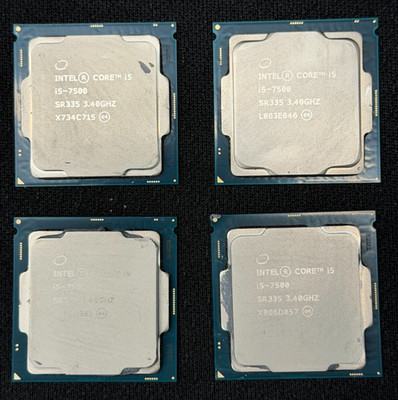Intel Core i5-7500 SR335 3.4GHz 4-Core LGA 1151 CPU PROCESSOR (LOT OF 4)