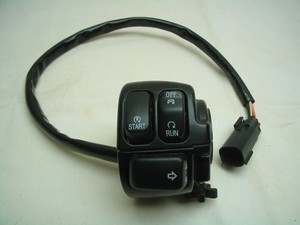 Right Handlebar Control Switch Pack Start Run Turn - Harley Softail Dyna & Other