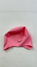 Lahtak Swim Cap Pink Silicone Ear Pockets Adult Waterproof Swimming Pool Hat