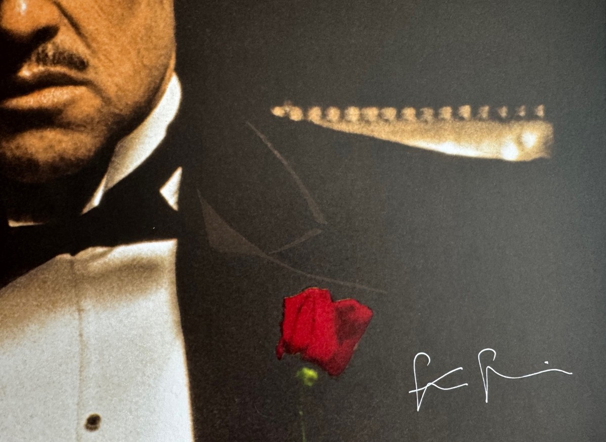 Steve Schapiro GODFATHER THE WHISPER Hand Signed Ltd Ed Lithograph