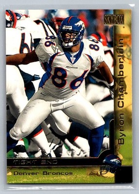 2000 SkyBox #46 SR Byron Chamberlain Star Rubies Denver Broncos