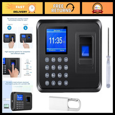 2-in-1 Fingerprint/Digital Time Clock for Employees, Biometric Attendance System
