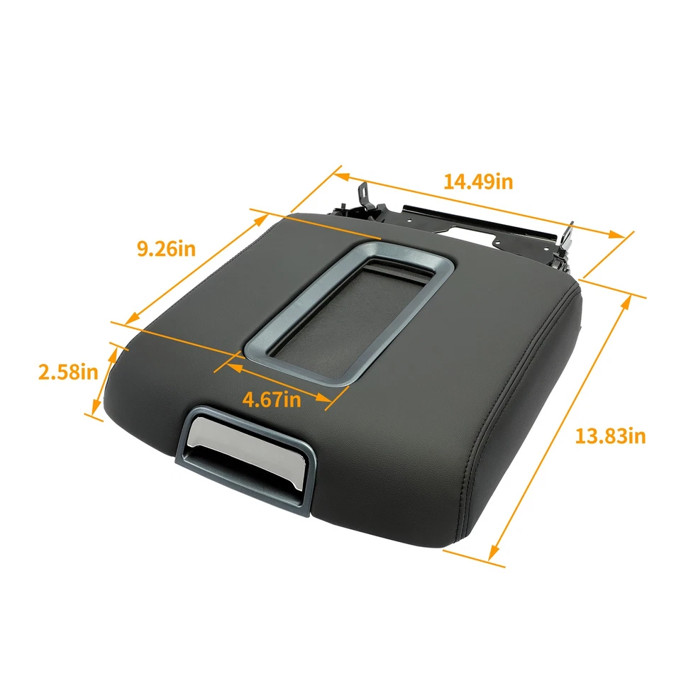 Tapa reposabrazos consola central para Chevy Silverado GMC Sierra 2500 HD/3500 HD 14-19 Foto 3 de 4