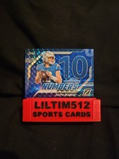 2023 Panini Zenith - Behind the Numbers Justin Herbert #18 Blue