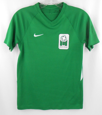Nike Dri Fit Mayfield Soccer Club Youth L Custom Green #6 Uniform V-Neck Jersey