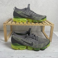 Nike 2019 Air Vapormax Flyknit 3 Gunsmoke Thunder Grey Volt Men\'s Size 10 Gravity-Defying style. The Nike Air VaporMax Flyknit 3  main image 4
