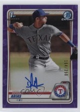 2020 Bowman Chrome Prospects Purple Refractor 164/250 Diosbel Arias Auto v9t