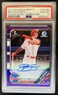 2019 Bowman Draft Bryson Stott Chrome Auto Purple Refractor 1st #/250 PSA 10