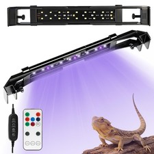 8W LED UVA UVB Light for Reptiles,7.8" HO UVB 12.0/10.0/5.0/2.0 LED Reptile L...