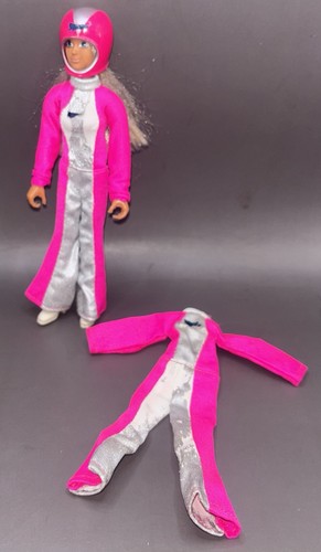 VTG 1974 IDEAL Evel Knievel DERRY DARING Figure Doll Helmet Boots Pink Bendable