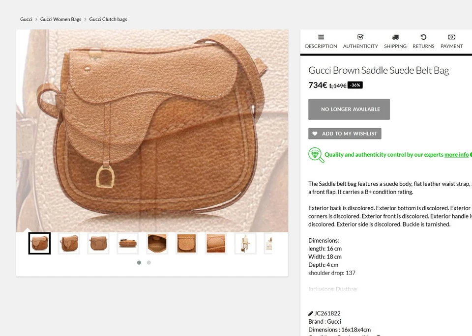 AUTÉNTICO BOLSO UNISEX GUCCI VINTAGE AÑOS 80 SILLA HORSEBIT 2 CORREAS GIGLIO MARMONT - Imagen 2 de 4