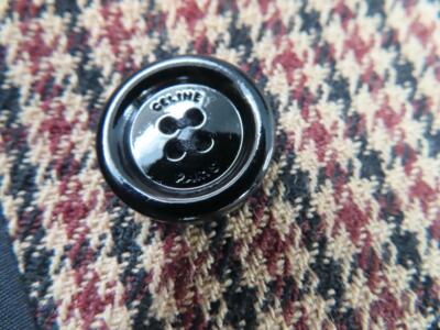 CELINE★素敵！Brown Double Houndstooth Chelsea Jacket NWT CELINE Brown Double Houndstooth Chelsea Jacket/Blazer F