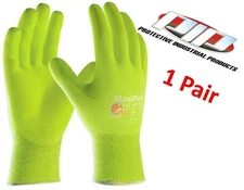 PIP 34-874FY MaxiFlex Ultimate Hi-Vis Nylon/Lycra Glove, Nitrile Coated (SM-XL)