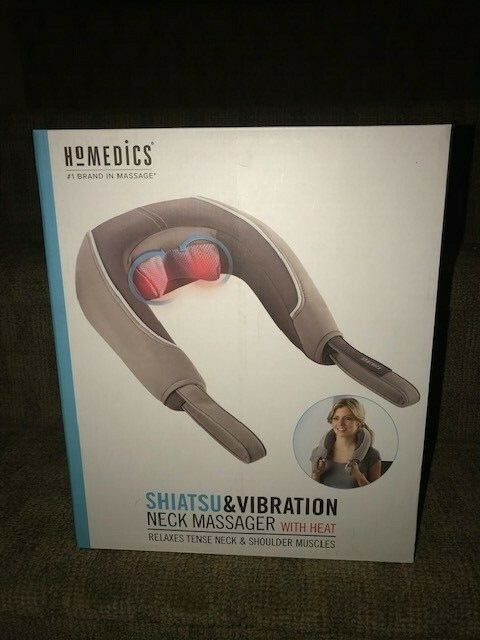 HoMedics NMS-360 Shiatsu and Vibration Neck Massager with Heat "NIB"