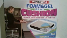 New in box  Relax Fusion Standard Memory Foam and Gel Seat Cushion by promedica