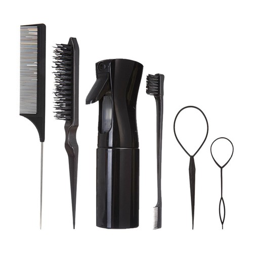 Barber Tool Hairdressing Spray Bottle Hair Styling Comb Set Eyebrow Gel Brush ↷ - Picture 8 of 13