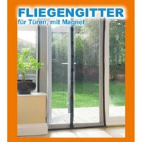Magnet TüRfliegengitter Schwarz 100X209Cm Moskitonetz Fliegennetz TüRvorhang