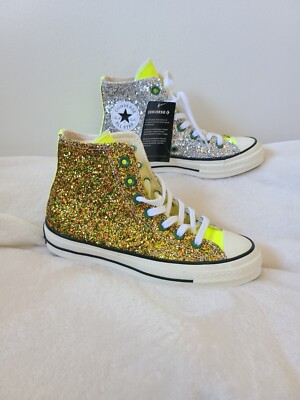 Converse Chuck Taylor All Star 70 Hi X JW Anderson Glitter Sneaker  Size M4 WM 6