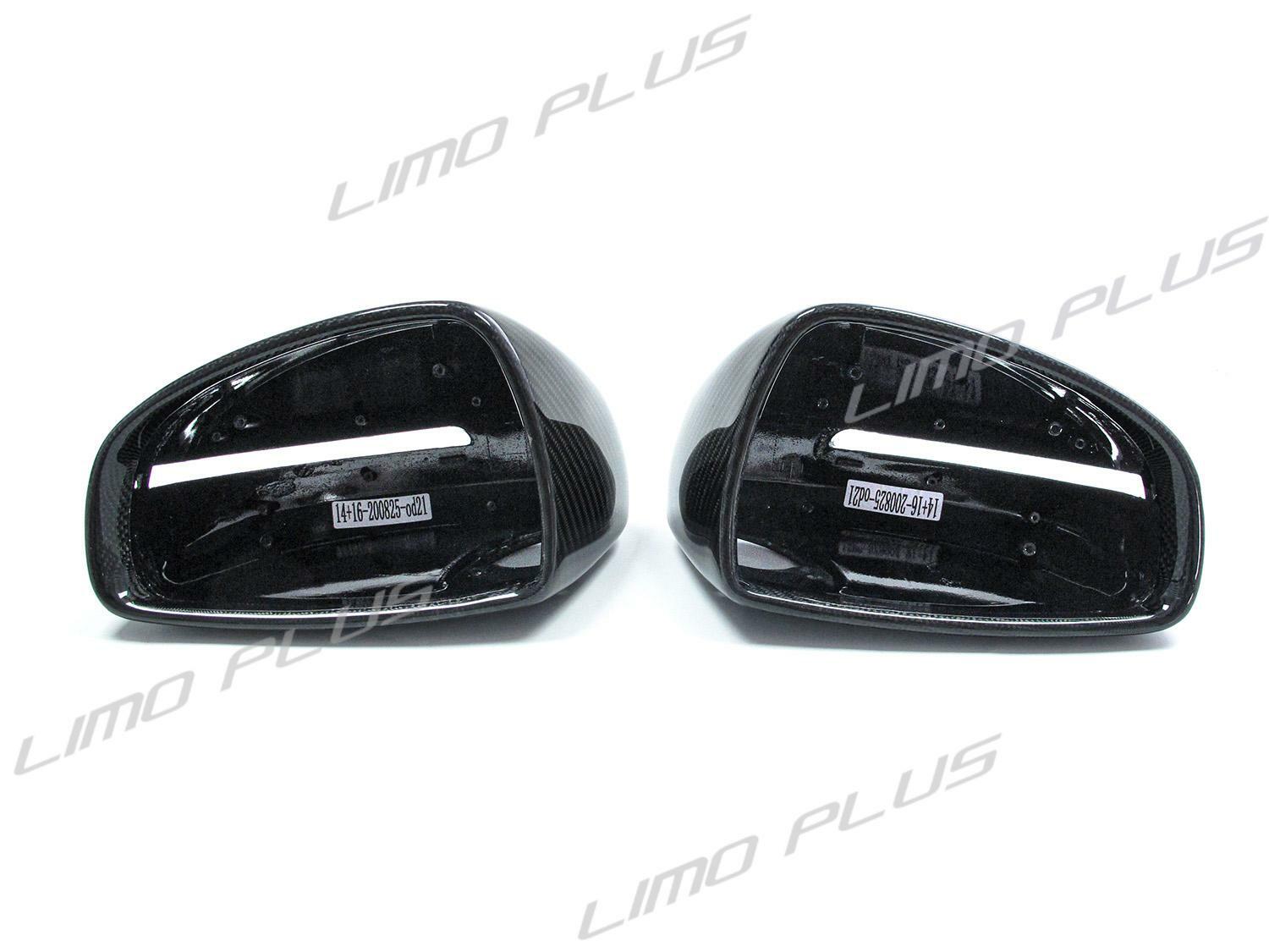 Carbon Fiber Mirror Cap Covers 08-14 for Audi TT Quattro TTS 8J 08-12 R8 Excl GT