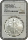 2006 W Burnished 20th Anniversary American Silver Eagle One Dollar Coin NGC MS69