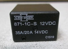 Song Chuan ISO Relay 12VDC coil SPDT 35/20A PN 871-1C-S 12VDC NEW USA SELLER 