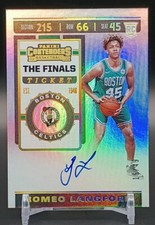 2019-20 Panini Contenders #124 Romeo Langford Finals Ticket Auto/49 SP Celtics 
