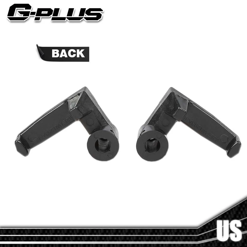 2pcs Fit For 1980-1996 Ford Truck Bronco Black Vent Window Handle Lock Latch Foto 3 de 4