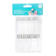 Storage Bottles - Glass Jars - 8 Pack