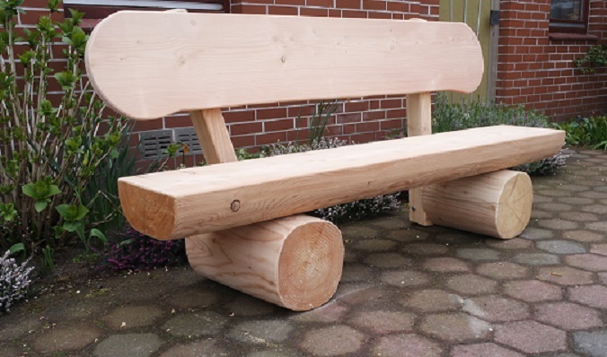 Rustikale Sitzgruppe aus Lärche. Holzmöbel. Gartenmöbel. eBay